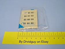 ICC IC107FT0IV Flat Faceplate; 12-Port; 3-Gang; Ivory