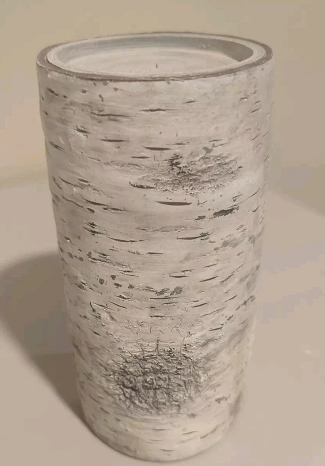 Aspen Cove christmas 2017 candle holders. wooden log design faux birch set of 3 - Image 2 of 4