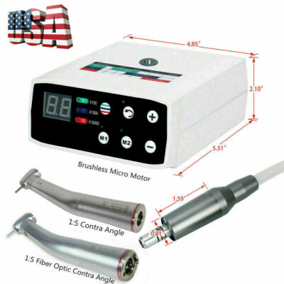 Dental Brushless LED Electric Micro Motor /1:5 Contra Angle Handpiece F/ NSK OR