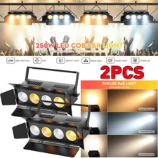 High Power 250W COB PAR Light Panel with Four Leaf Barndoors Studio Video Light