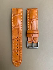 26mm 24mm 22mm 21mm 20mm 19mm 18mm 16mm Orange alli../ Leather Watch Strap Band