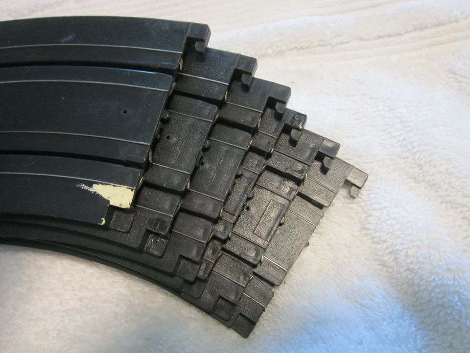 LOTE DE 9 PIEZAS AFX HO SLOT CAR TRACK #601 Foto 4 de 4