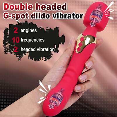 Wand Double Dildo Vibrator Sex Toys Massager Clitoral G Spot Clit Stimulation | eBay Wand Double Dildo Vibrator Sex Toys Massager Clitoral G Spot Clit Stimulation | eBay