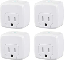 Mini Smart WiFi Plug Compatible with Alexa/Google Home ETL Listed (4 Pack)