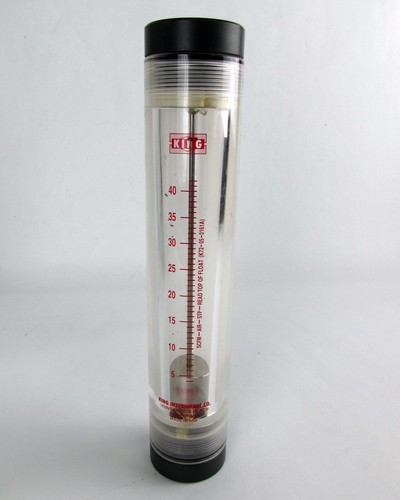 King K72-05-0161A Acryl 1/2" Rohr Durchflussmesser - 7200 Serie, 3,5 GPM/14SCFM - Bild 1 von 3