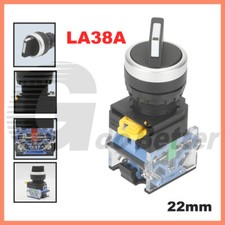 22mm Rotary Selector Switch 2 ,3 Positions On Off Momentary Latching YJ139-LA38A