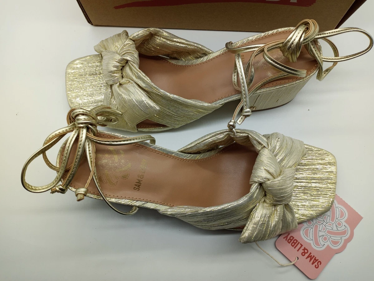 Sam and libby gold best sale sandals