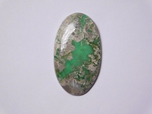 Cabujón de piedras preciosas de variscita verde 100 % natural suelto para joyería 33 quilates ME-7793 - Imagen 3 de 4