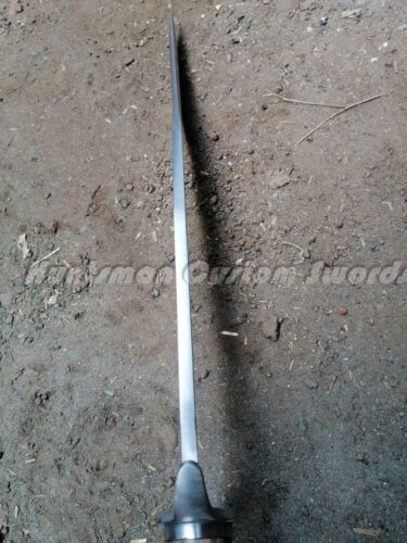 Custom Made American Civil war Confederate BOWIE /D Guard In Forge Spring steel - Picture 7 of 11