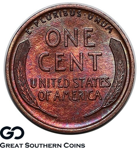 1914 Lincoln Cent Wheat Penny, Attractively Toned Gem BU++ - Picture 2 of 3