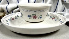 Pfaltzgraff Bonnie Brae Chip & Dip Server Mint