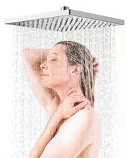 Thickness Metal Rain Shower Head,12 Inch High Pressure Shower Heads,Square Large