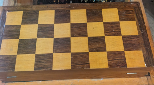 korean hand carved Soap Stone and Wood Folding Board Travel Chess Set - Picture 4 of 12