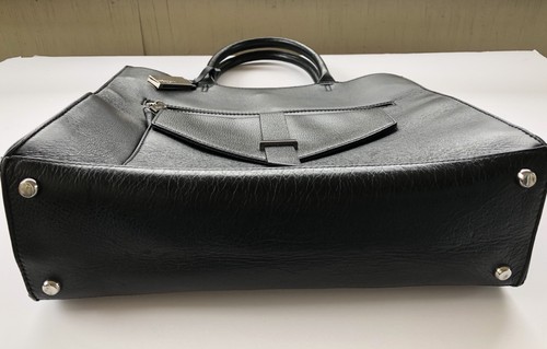 halogen black handbag | bonded leather | very good condition