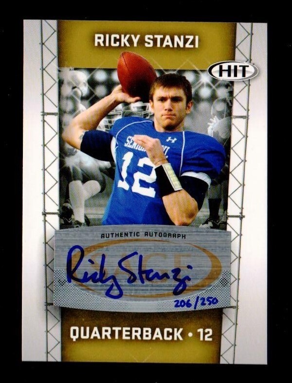 Ricky Stanzi SA-GE Hit Autographs #A62 Gold
