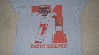NWT Womens DANNY SHELTON Unused T-Shirt 2XL Cleveland Browns #55 Junior Seau NFL