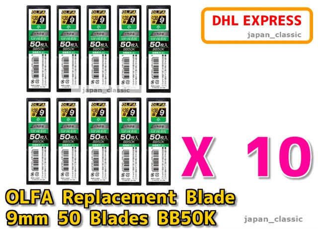 OLFA BB50K Replacement Blade 9mm 50 Blades x 10 Pack SET Standard Black Blade JP - Image 4 of 4