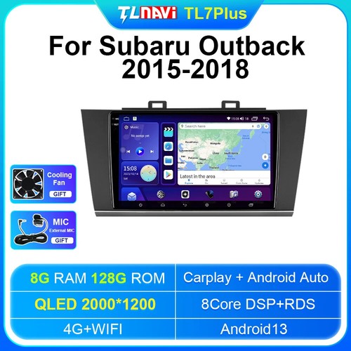 Für Subaru Outback 2015-2018 Android 13 Carplay Autoradio Stereo GPS Multimedia - Bild 32 von 32