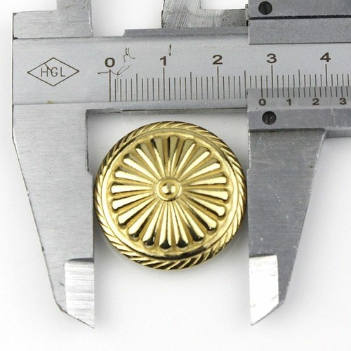 1pc Brass Screwback Conchos Rivets Flower Star Rivet Buttons Leather Crafts Acce - Picture 15 of 17