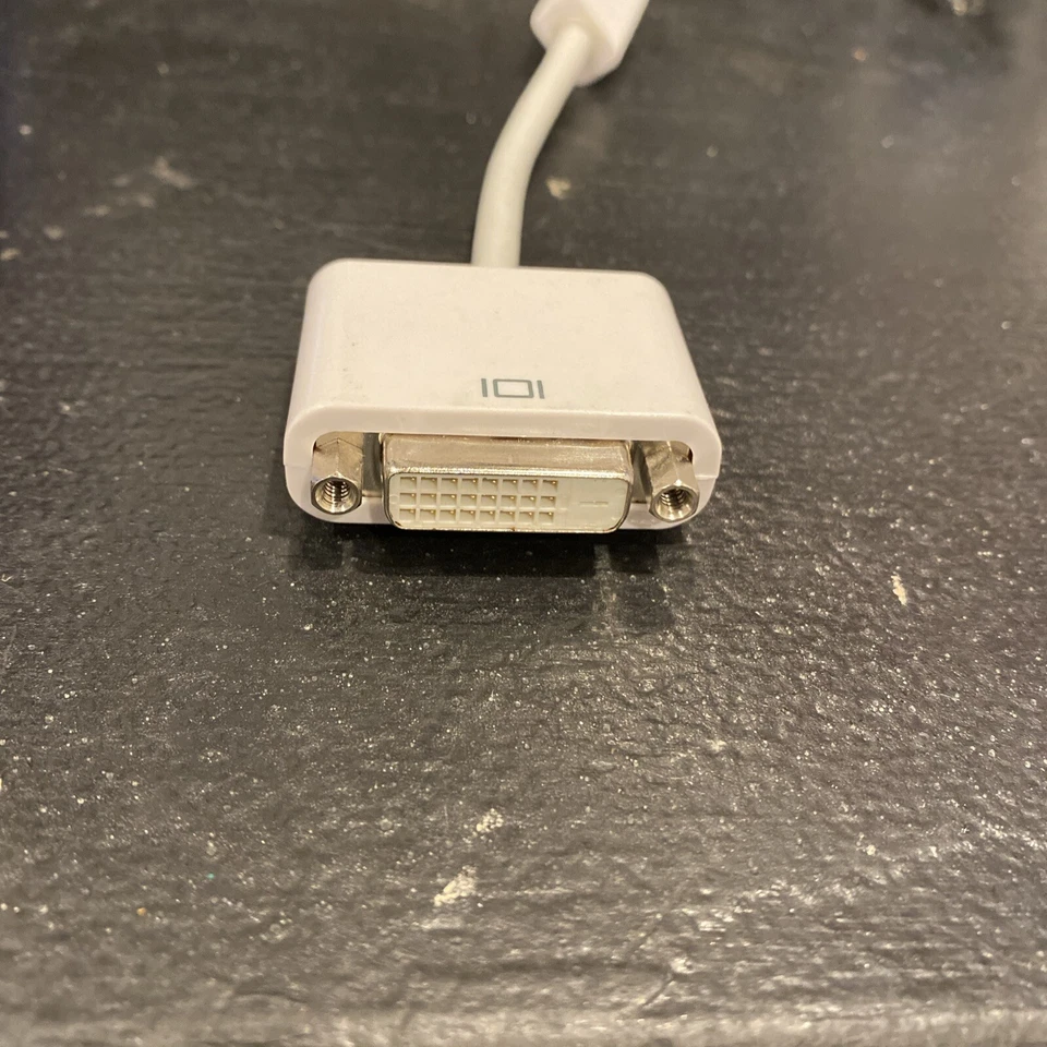 GENUINE OEM APPLE MINI-DVI TO DVI DISPLAY VIDEO ADAPTER CABLE M9321G/B NO BAG - Image 2 of 4