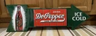 Dr. Pepper Sign Metal Arrow Vintage Style Wall Decor Ice Cold Coke Soda Bottle