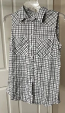 SUPPLY & DEMAND For JOYUS Sleeveless Button Down Shirt Top Size XS 730