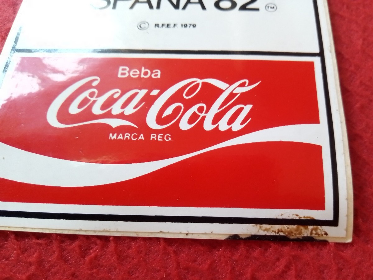 Autocollant Vintage España 82 - Beba Coca Cola - Coupe Du Monde Football 1982