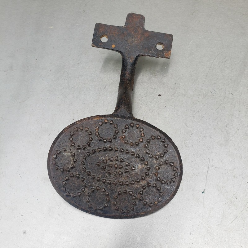 Antique cast iron  horse drawn wagon carriage step