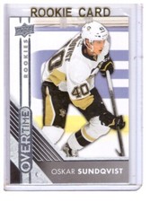 Oskar Sundqvist 2016-17 Upper Deck Overtime Rookie Card #117
