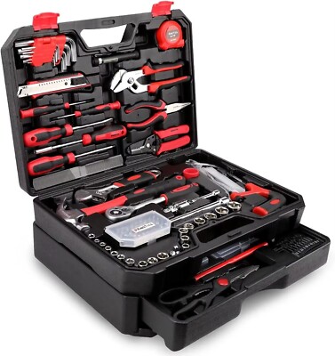 325Pcs Home Repair Tool Kit General Home/Auto Repair Tool Set Toolbox Storage