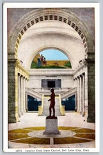 c1940s Interior Utah State Capitol Salt Lake City Massasoit Postcard