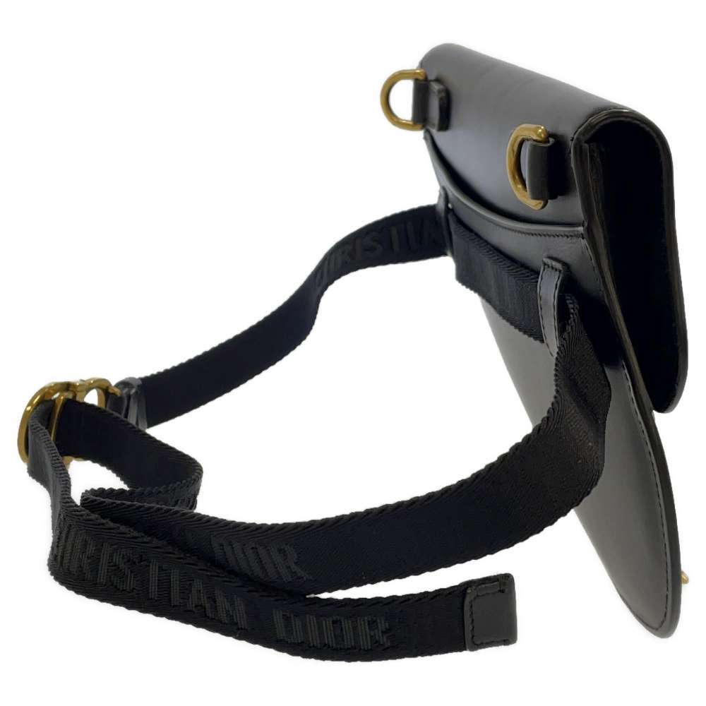 Dior saddle flat belt pouch Calf Leather Black eBay