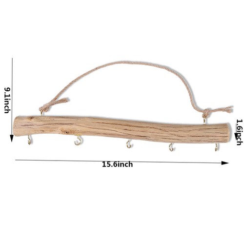 Holz Anhänger Wandmontage Schmuck Hängeregal Hängeregal für Regale - Bild 4 von 12