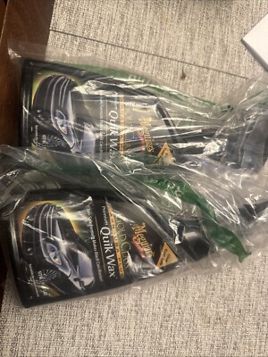 2 Bottles Of Meguiar's Gold Class Carnauba Plus Premium Quik Wax New Sealed