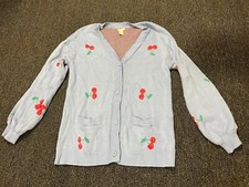 Forever 21 Girls Size 13/14 Button Up Cherry Cardigan Sweater