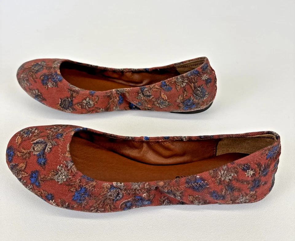 Lucky Brand LK-EMMIE Women's Floral Paisley Ballet Flats Size 8.5M New In Box - Image 2 of 4