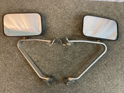 1980-1996 FORD F150 F250 OEM BRONCO SIDE VIEW MIRROR SET Manual Fold