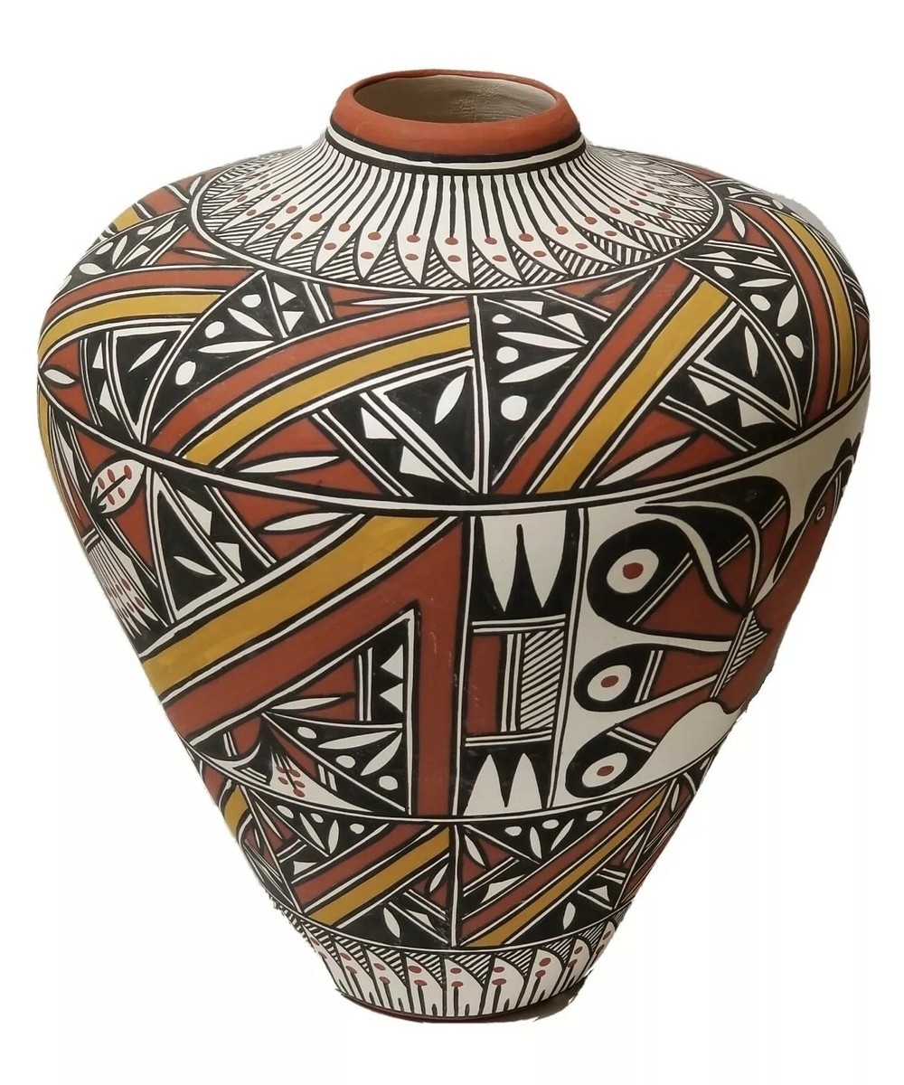 Native American ACOMA Handmade Signed Pottery Stunning Vase