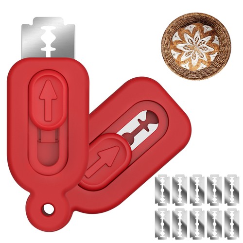 Magnetic Bread Lame Dough Scoring Tool - Push-Pull Handle for Perfect Bread Scor - Picture 31 of 77