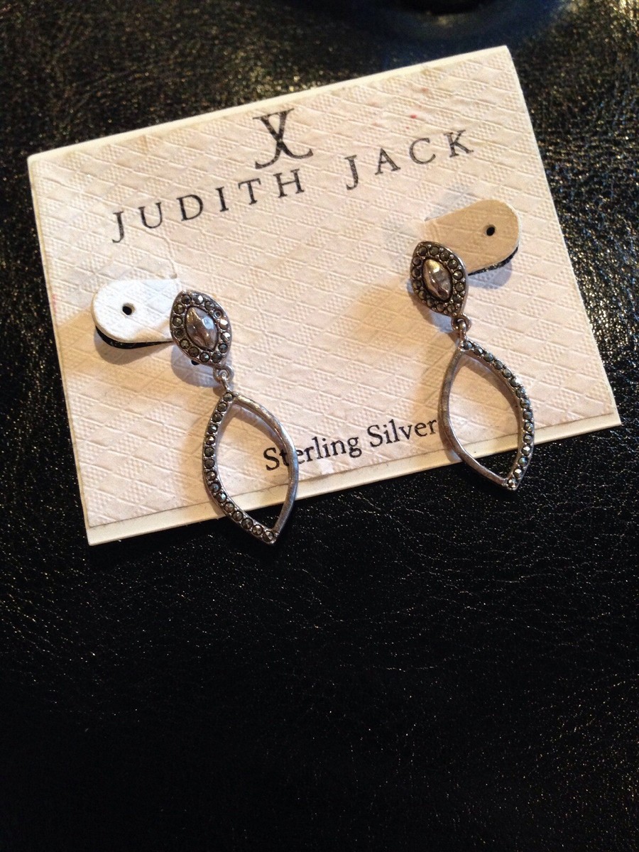 Genuine Judith Jack Marquis Sterling Silver Marcasite Dangle  display picture 1