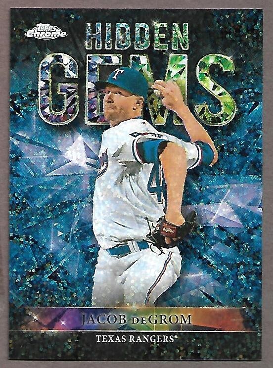 2023 Jacob Degrom Topps Chrome Hidden Gems SP #  hg-10 FREE SHIPPING!!!!!