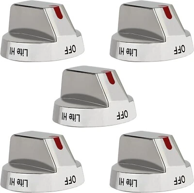 KUN-SHOP 5X Gas Stove Range Knobs Switch DG64-00473A for Samsung Cooktop Oven NX58H5600SS