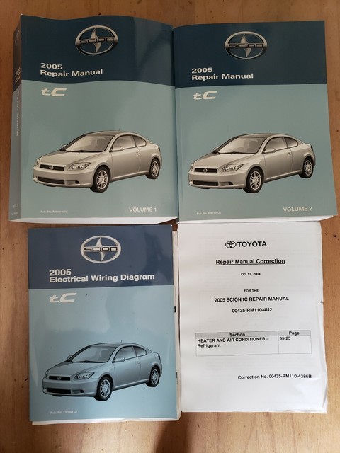 2005 Scion Tc Shop Service Repair Manual 1 2 U0026 Electrical