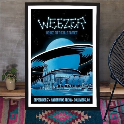 Weezer Concert Poster Columbus, OH On September 7 2024