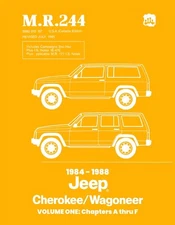 1984 - 1988 Jeep Cherokee / Wagoneer Shop Manual - M.R.244