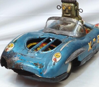 Asahi Toy ROBOT SPACE PATROL X-5 Friction (malfunction) tin toy