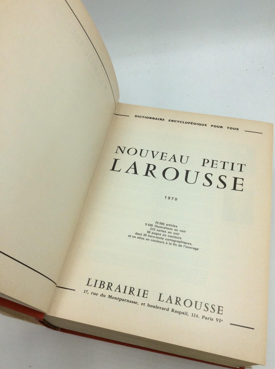 NOUVEAU PETIT LAROUSSE - 1970 - French - illustrated - world