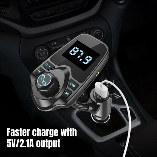 Wireless Car Bluetooth FM Transmitter Radio Adapter MP3 Player USB Charger - Picture 11 of 12