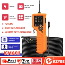 KZYEE KM601 Power Probe Kit 30FT Car Circuit Injector Tester Battery&Relay Test