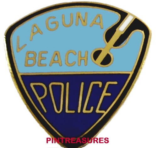 Polizei Pins Historic Collector Vintage Retired Laguna Beach, CA Patch Anstecknadel - Bild 2 von 3